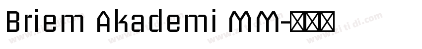 Briem Akademi MM字体转换 Briem Akademi MM字体转换